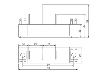 電焊機(jī)專(zhuān)用模塊尺寸圖 